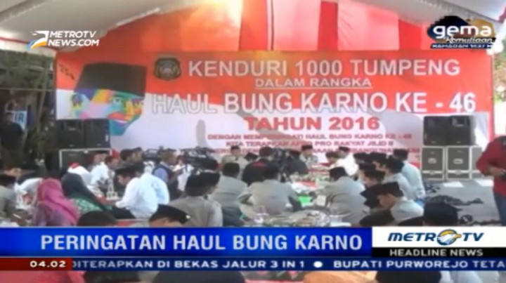 Warga Blitar Peringati Haul ke-46 Bung Karno