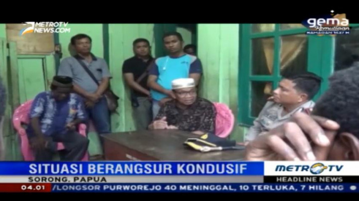 Pascabentrok, Situasi di Sorong Berangsur Kondusif