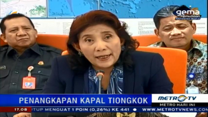 Menteri Susi Tak Peduli Tiongkok Protes Soal Penembakan Kapal Ikan