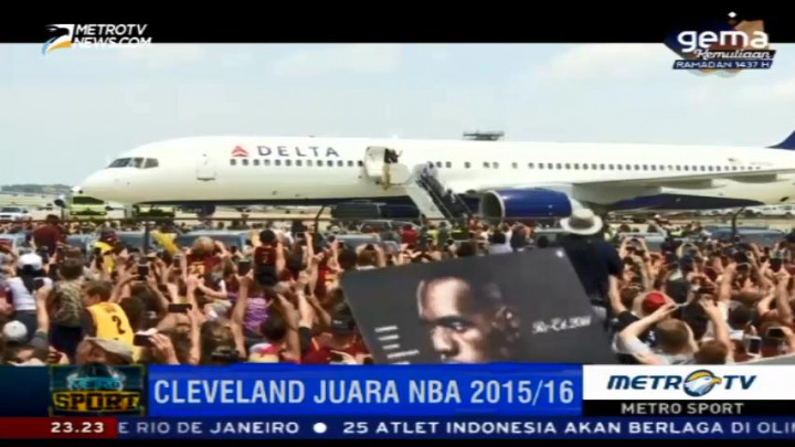 10 Ribu Penggemar Sambut Kepulangan Cleveland Cavaliers