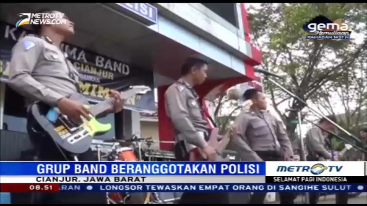 Grup Band Polres Cianjur Ciptakan Lagu untuk Tito Karnavian