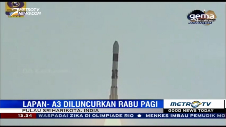 Detik-detik Peluncuran Satelit Lapan-A3