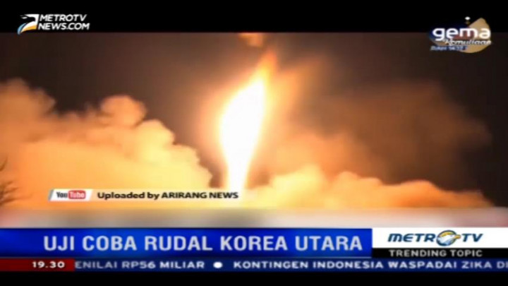 Hari Ini, Korea Utara Kembali Uji Coba Luncurkan Rudal Masudan