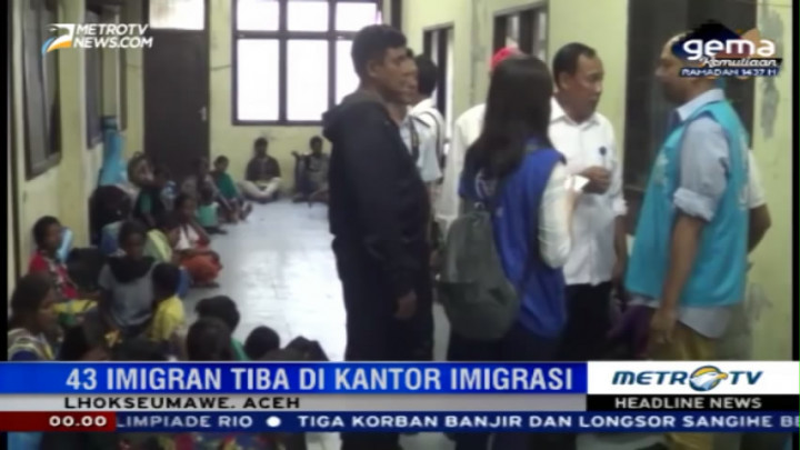 43 Imigran Sri Lanka Tiba di Lhokseumawe
