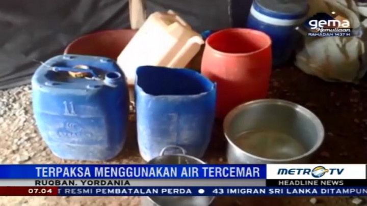 Pengungsi Suriah Alami Krisis Air Bersih