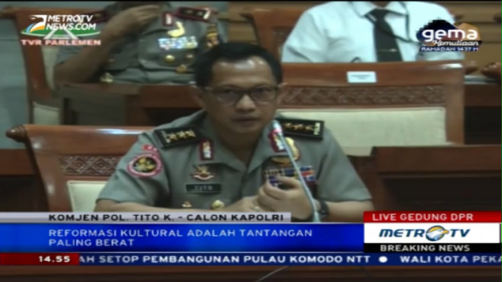 Komjen Tito akan Fokus Lakukan Reformasi Kultural