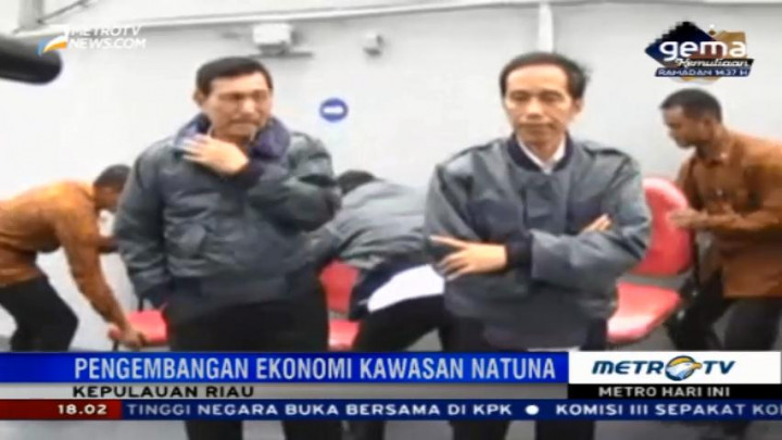 Jokowi Pantau Perairan Natuna