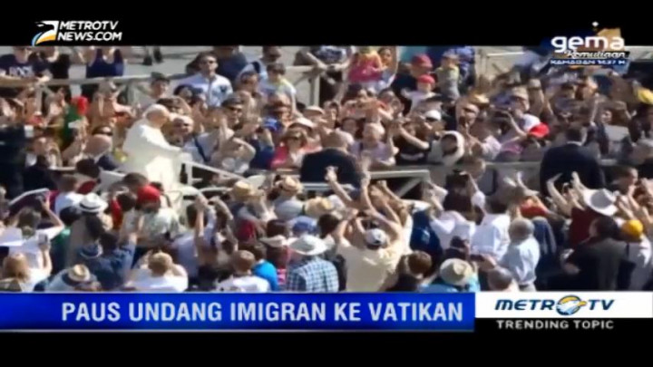 14 Imigran Afrika Bertemu Paus Fransiskus di Vatikan