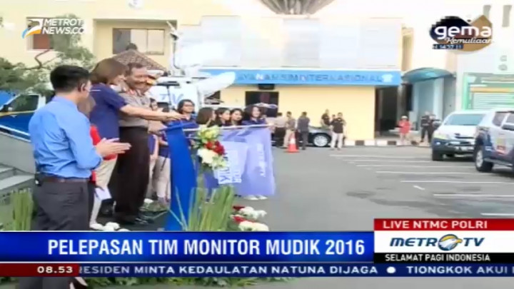 Tim Monitor Mudik Metro TV 2016 Resmi Dilepas oleh Kapolri