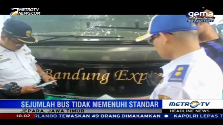 Polres Jepara Temukan Sejumlah Bus yang Tak Memenuhi Standar