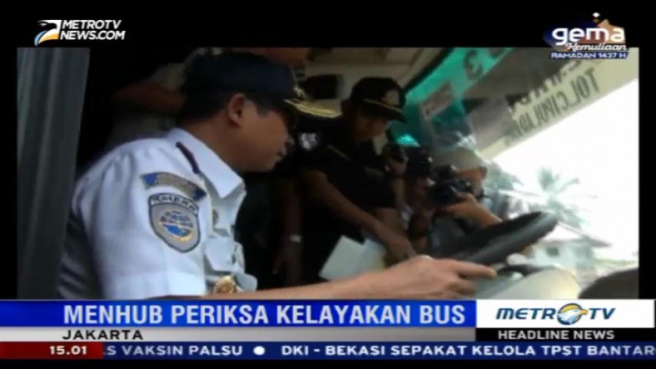 Tidak Laik Jalan, Sebuah Bus di Kampung Rambutan Dilarang Berangkat