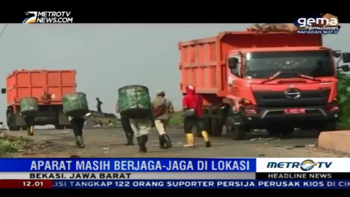 Aktivitas TPST Bantargebang Kembali Normal