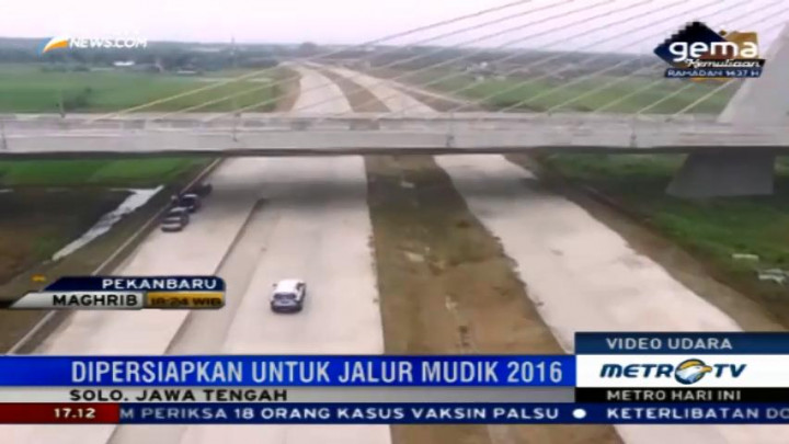 Persiapan Jalan Tol Solo-Kertosono Sambut Arus Mudik