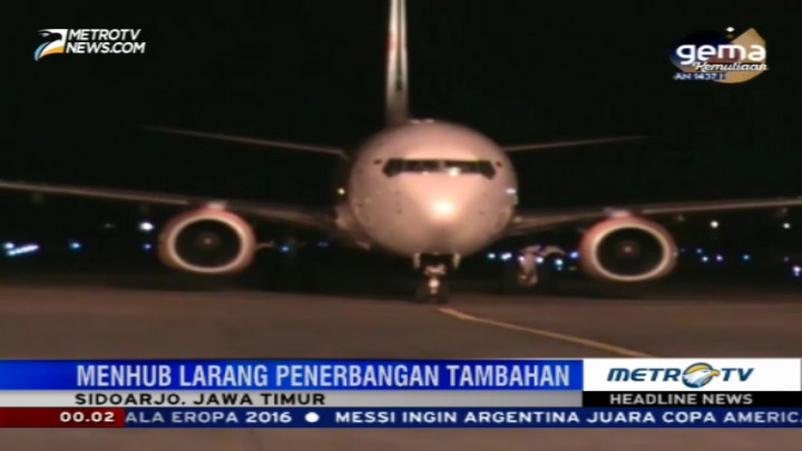 Menhub Larang Penerbangan Tambahan di Masa Mudik Lebaran