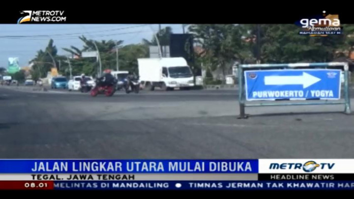 Jalan Lingkar Utara Tegal Siap Dilalui Pemudik