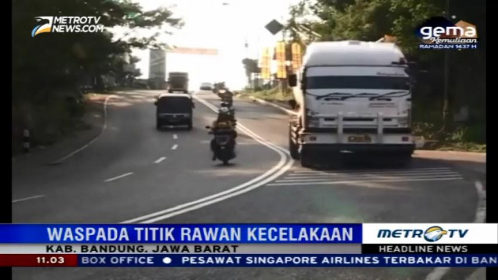 Waspada Titik Rawan Kecelakaan di Kawasan Nagreg