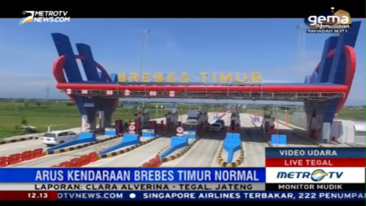 Arus Kendaraan Tol Brebes Timur Masih Normal