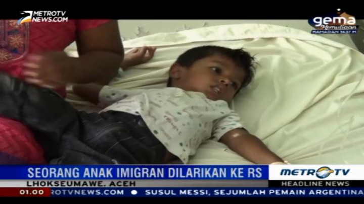 Anak Imigran Sri Lanka Dilarikan ke Rumah Sakit