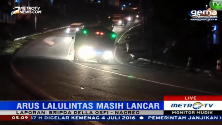 H-8 Lebaran, Arus lalin di Nagreg Lancar