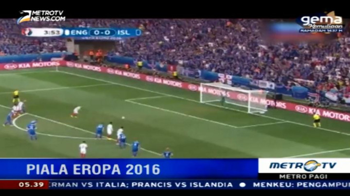 Tekuk Inggris 2-1, Islandia Lolos ke Perempat Final