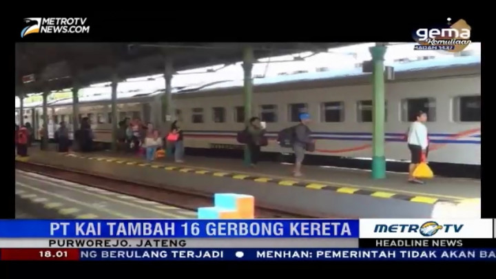 PT KAI Tambah Gerbong Kereta Ekonomi di Stasiun Purworejo