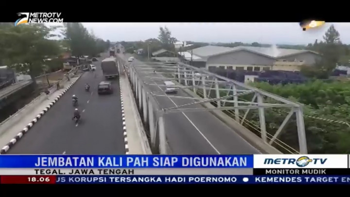 Jembatan Kali Pah Siap Digunakan Pemudik
