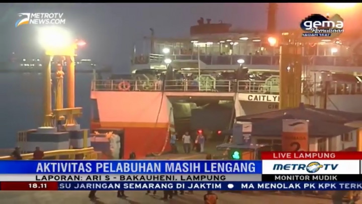 Penumpang di Pelabuhan Bakauheni Mulai Meningkat