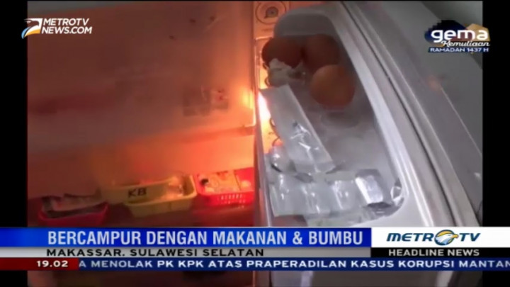 Dinkes Makassar Temukan Vaksin dalam Kulkas Makanan