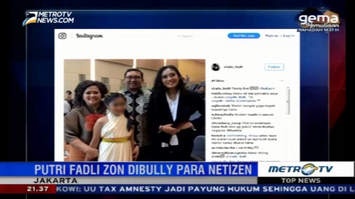 Akun Medsos Putri Fadli Zon <i>Dibully</i> Netizen