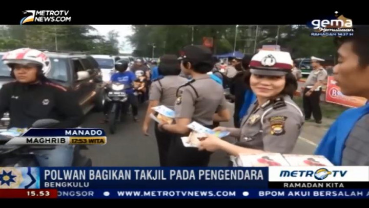 Aksi Polwan di Bulan Ramadan