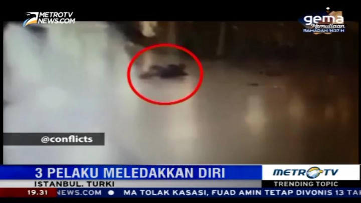 Rekaman CCTV Serangan Bom di Bandara Turki
