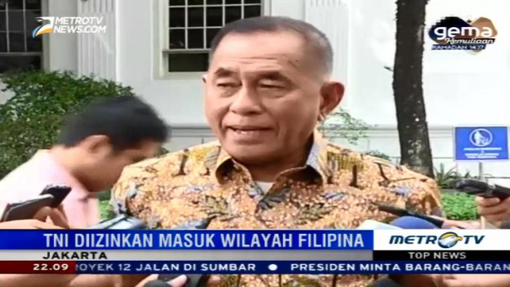 Filipina Izinkan TNI Masuki Wilayahnya untuk Bebaskan Sandera