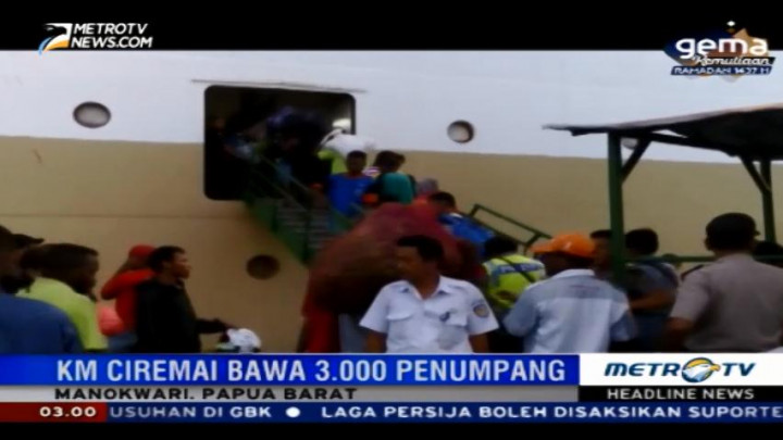Pelabuhan Manokwari Dipadati Pemudik