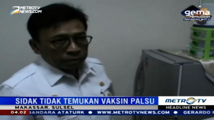 Marak Vaksin Palsu, Dinkes Sulsel Sidak Sejumlah RS di Makassar