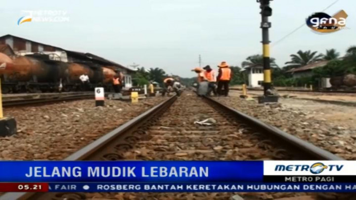 PT KAI Lakukan Pengecekan Rel Kereta