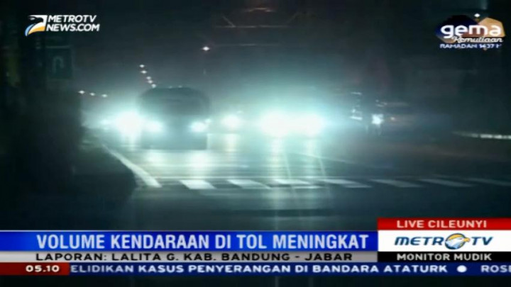 Volume Kendaraan di Tol Cileunyi Mulai Meningkat