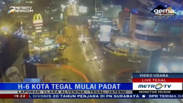 Lalu Lintas Kota Tegal Mulai Padat Jelang Lebaran