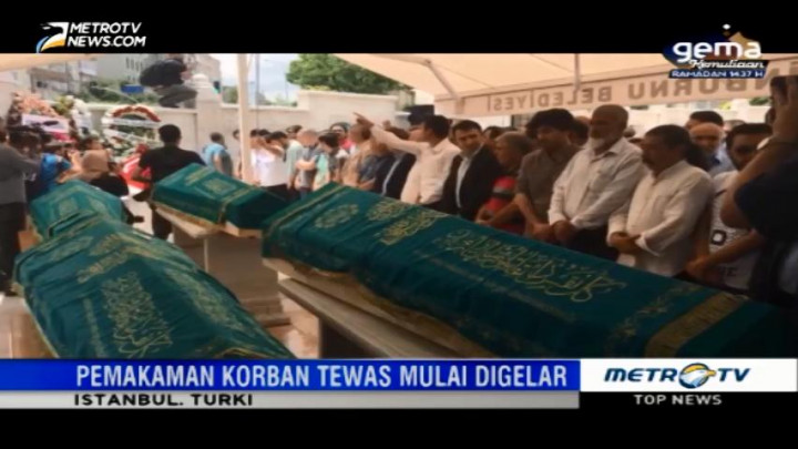 Prosesi Pemakaman Korban Bom Turki Mulai Digelar