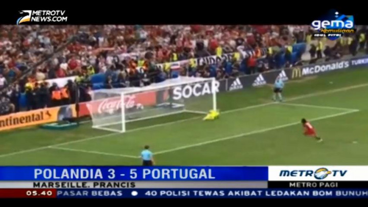 Portugal Lolos ke Semifinal Piala Eropa 2016