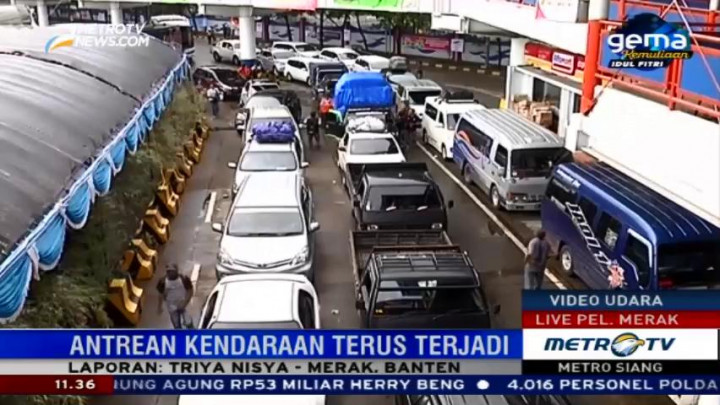 H-5 Lebaran, Antrean Kendaraan Mulai Terlihat di Pelabuhan Merak
