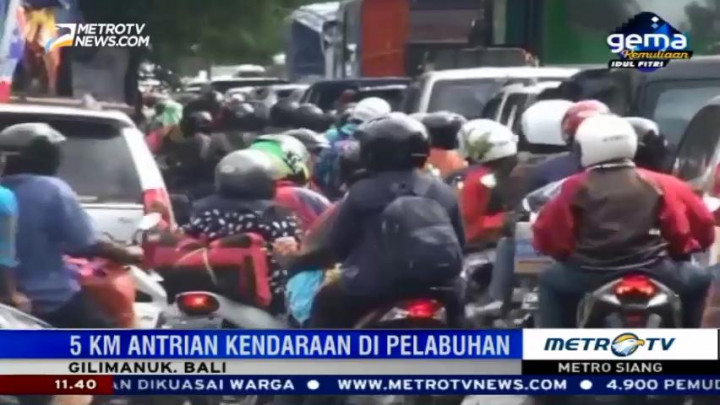 Antrean Kendaraan di Pelabuhan Gilimanuk Capai 5 Km