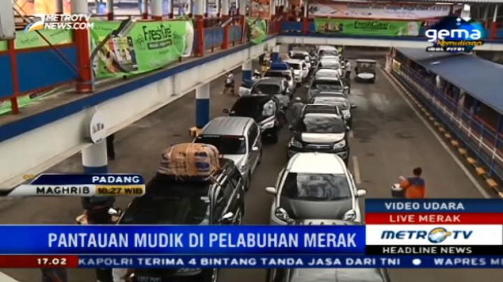 Puncak Arus Mudik di Pelabuhan Merak Diprediksi Malam Ini