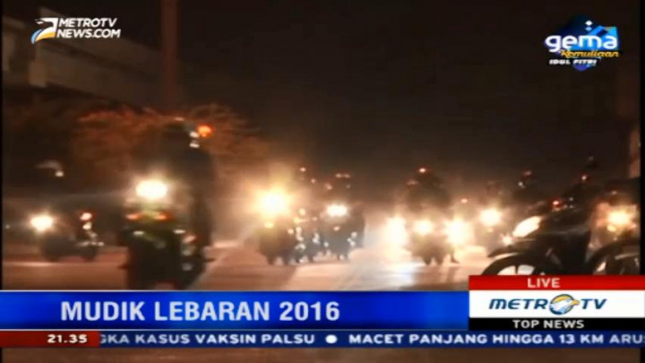 Pemudik Motor Dominasi Jalur Kalimalang