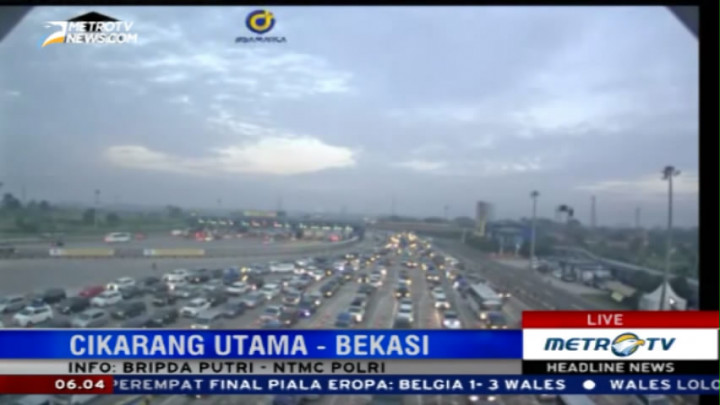 Kondisi Arus Mudik dari Pantauan CCTV NTMC Polri