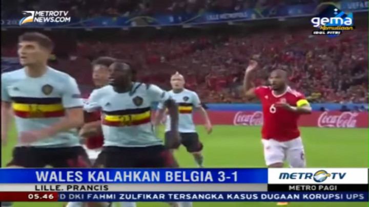 <i>Highlight</i> Wales Singkirkan Belgia 3-1