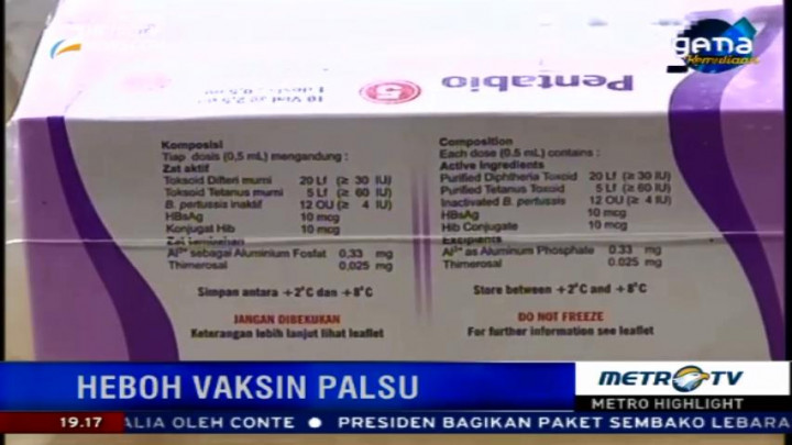 Apa Kandungan dan Dampak dari Vaksin Palsu?