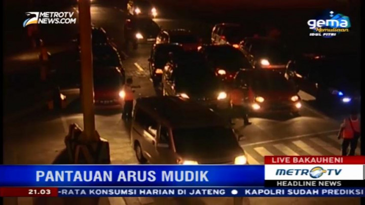 Jumlah Pemudik di Pelabuhan Bakauheni Turun 50%