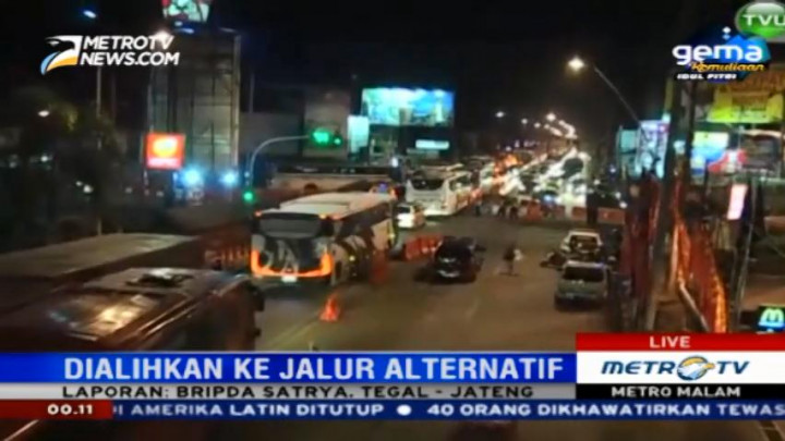 Kepadatan Arus Lalin di Tegal Belum Terurai