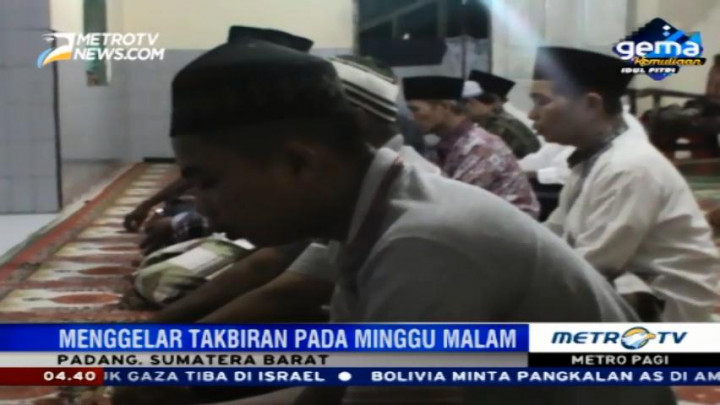 Jemaah Tarekat Naqsabandiyah Rayakan Lebaran Hari Ini