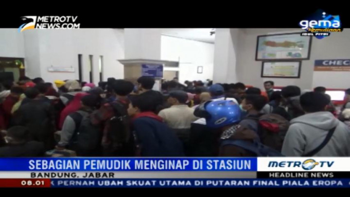 Stasiun Kiaracondong Dipadati Pemudik